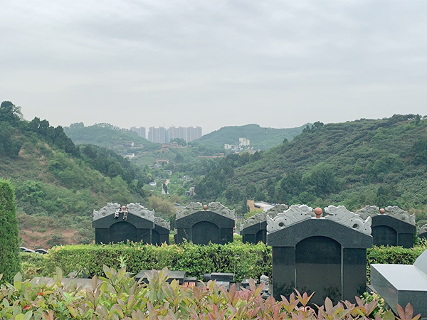 俯角成都真武山憩园陵园